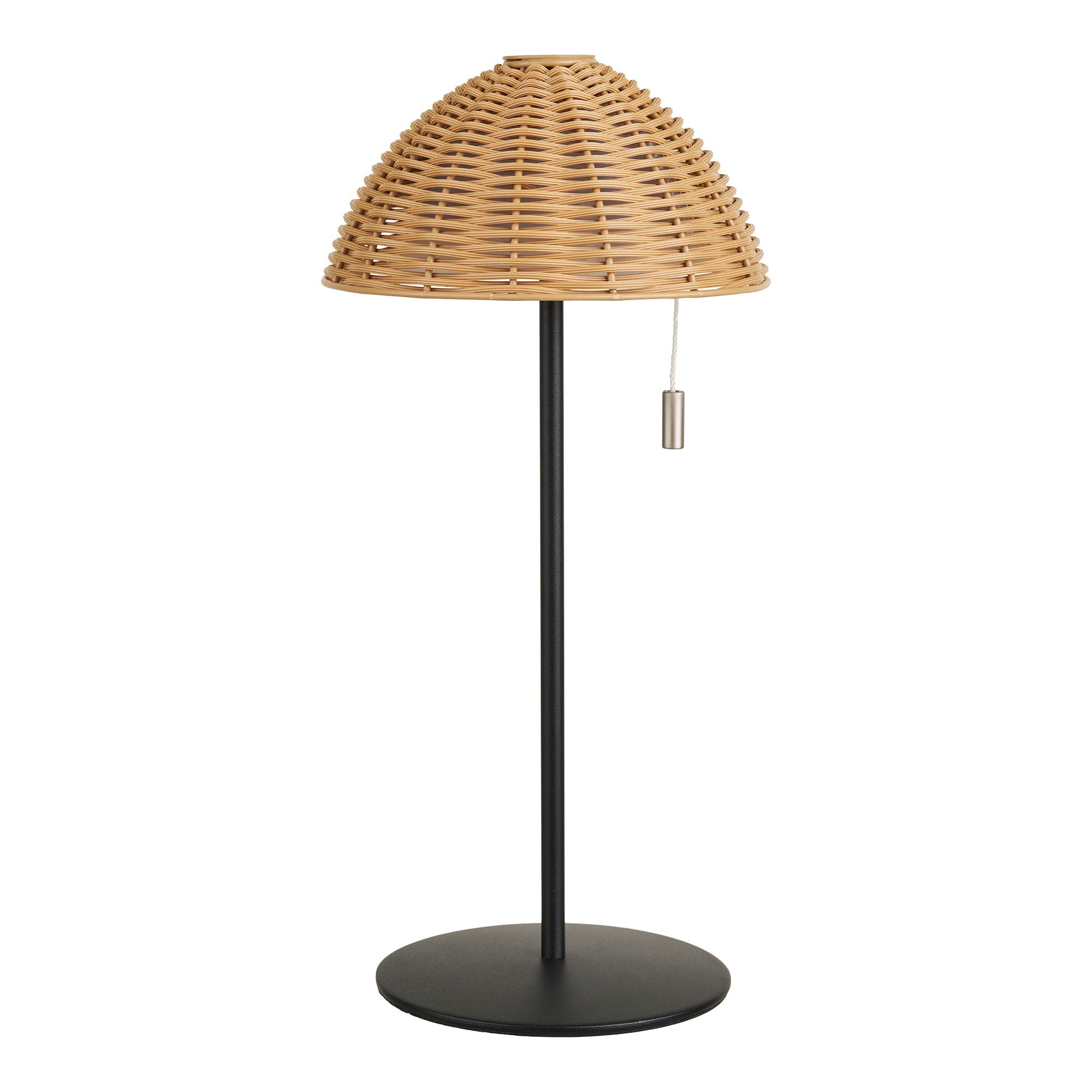 Wigan LED Table Lamp - Table lamp, metal, rechargeable, natural/black