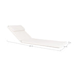 Andorra Cushion for Sunlounger — White