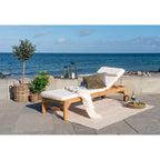 Andorra Cushion for Sunlounger - Cushion for Sun Lounger, cotton, white
