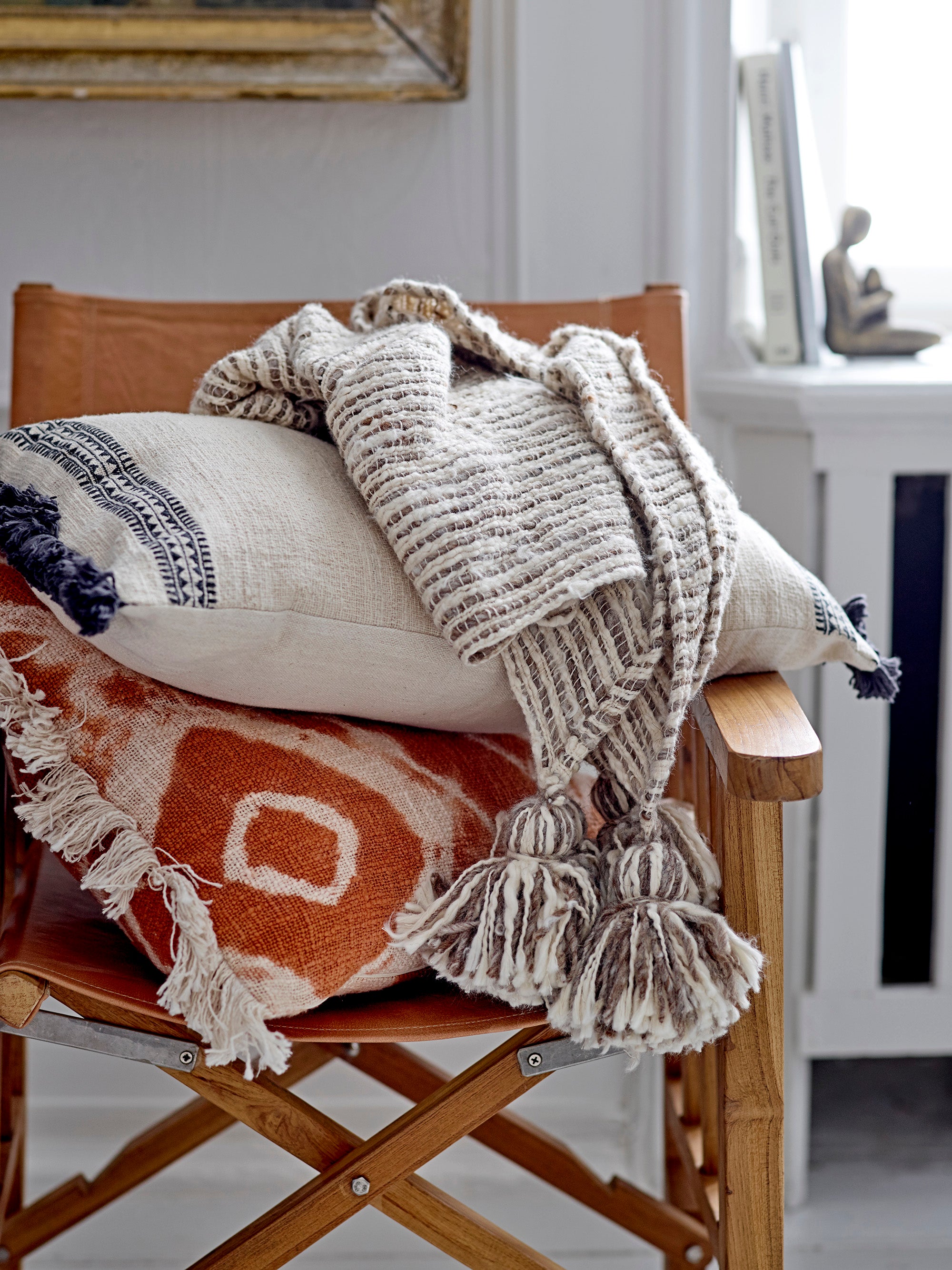 Ester Cushion, Orange, Cotton