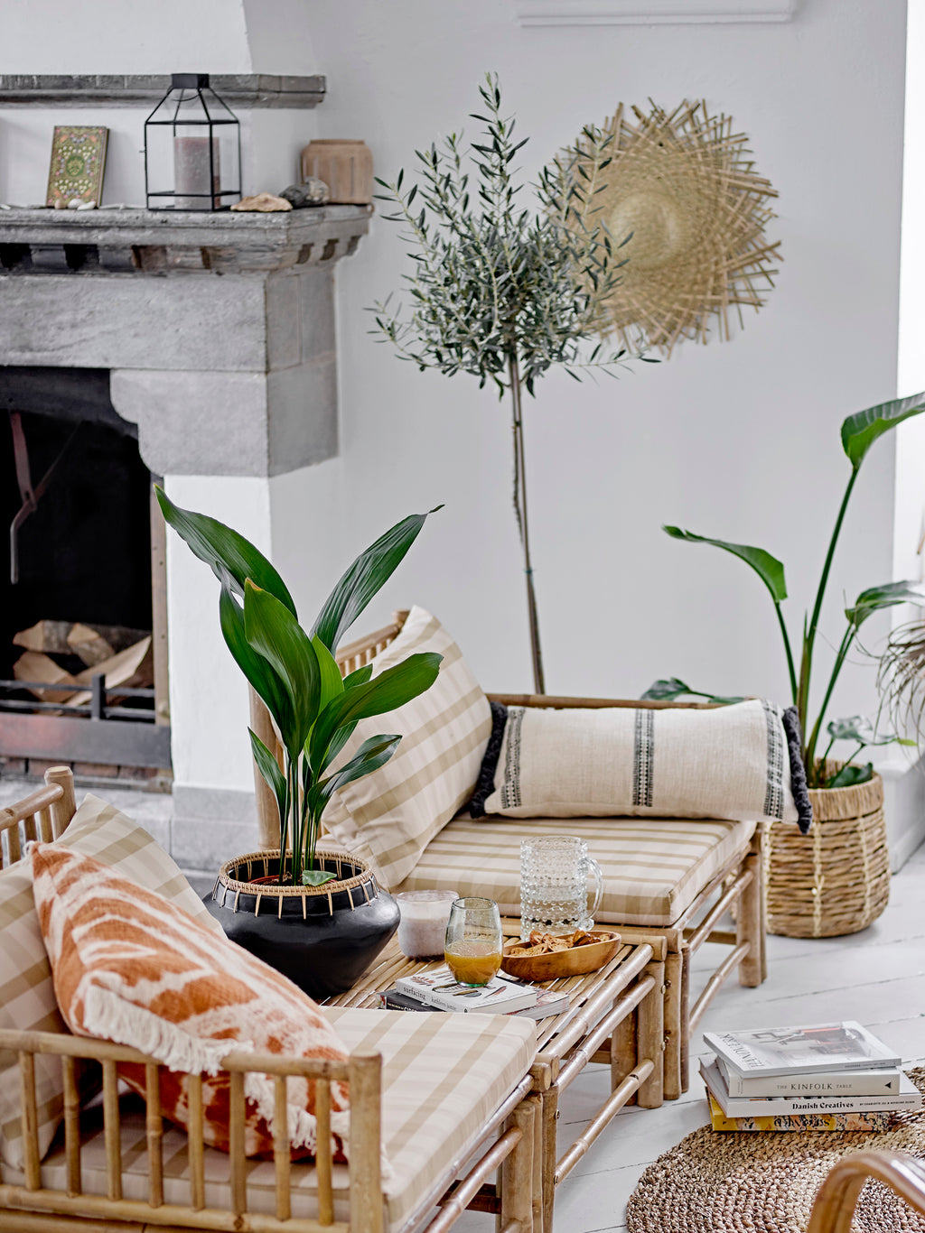 Ester Cushion, Orange, Cotton