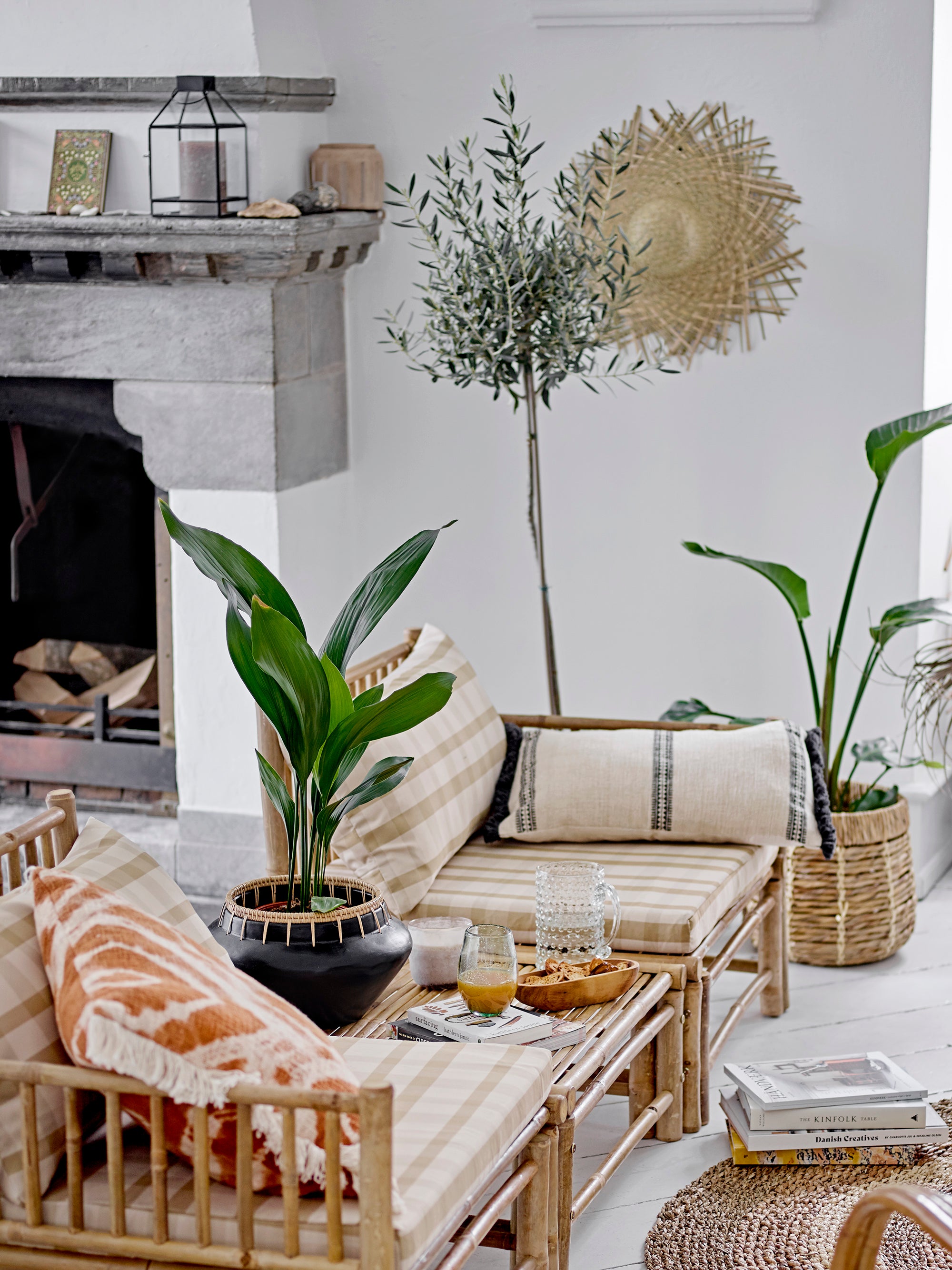 Ester Cushion, Orange, Cotton