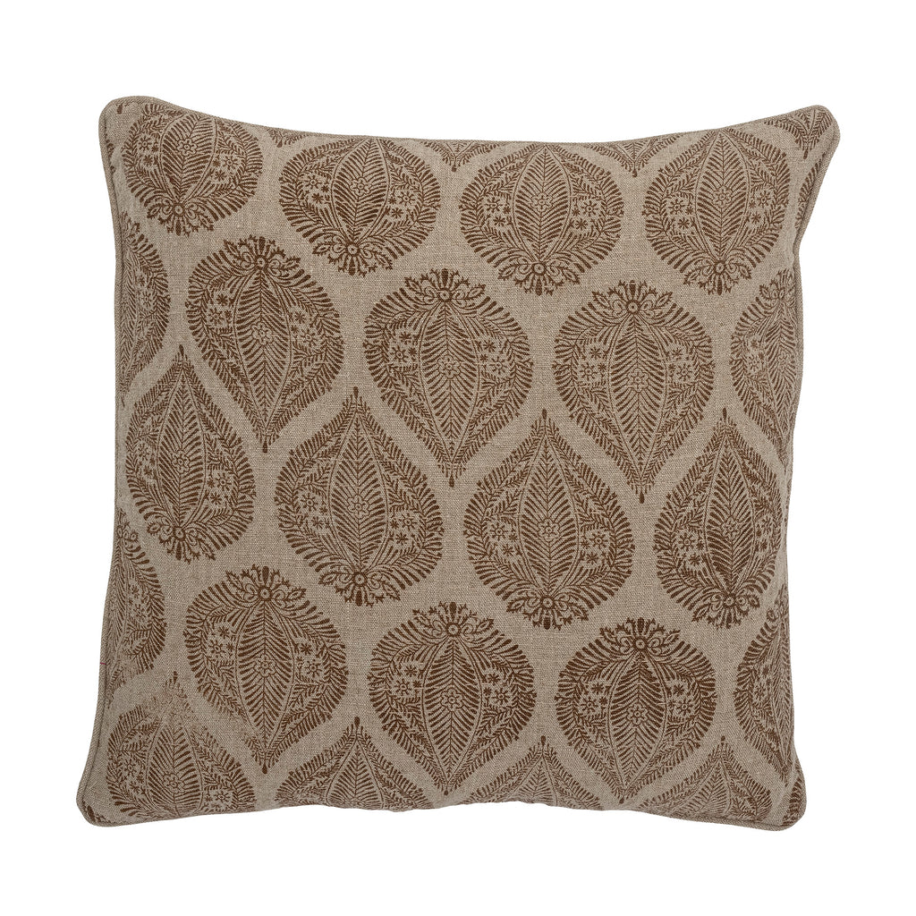 Cergy Cushion, Brown, Cotton
