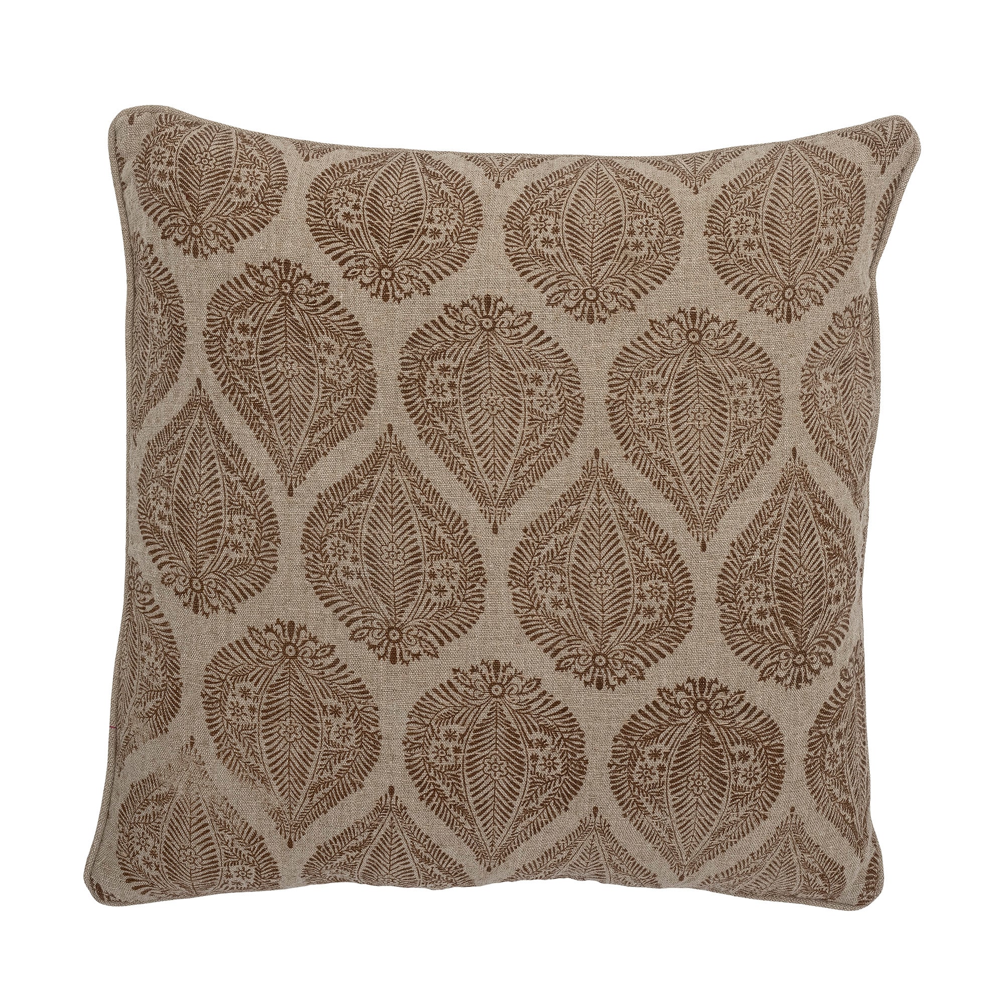 Cergy Cushion, Brown, Cotton