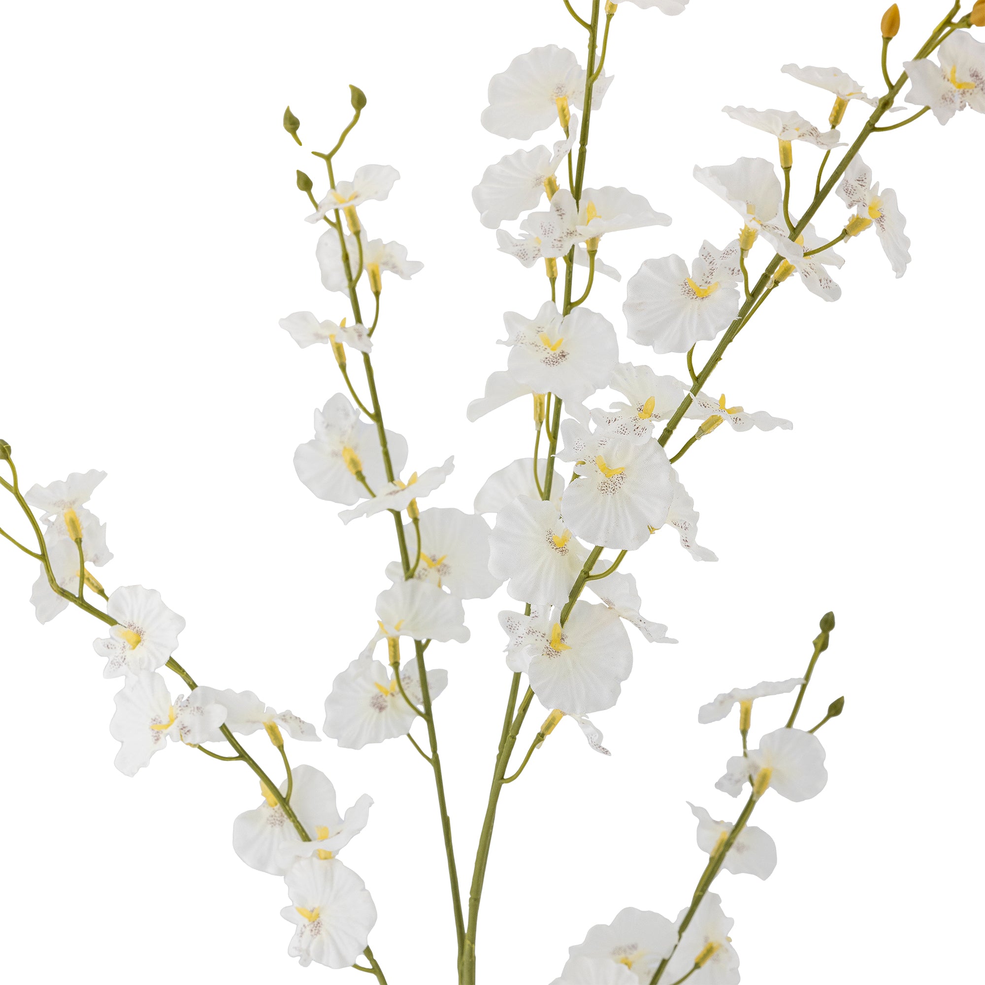 Orchid Stem, White, Artificial Flowers