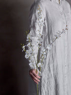 Orchid Stem, White, Artificial Flowers