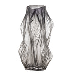 Tulla Vase, Grey, Glass