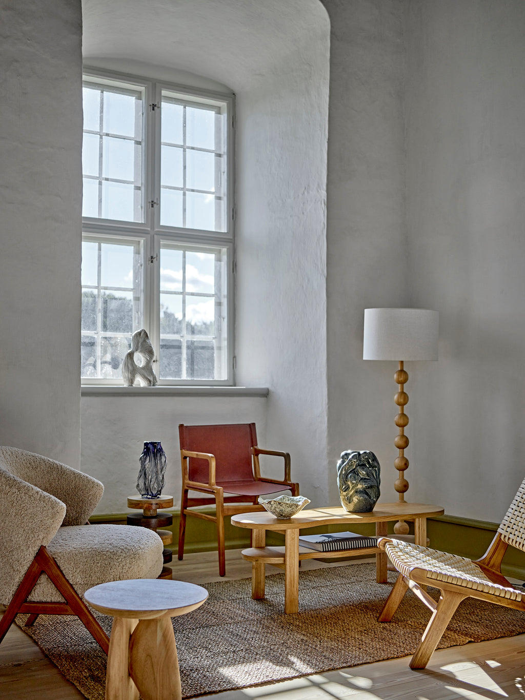 Tulla Vase, Grey, Glass