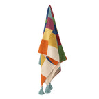 Colorine Throw, Multi, Recycled Cotton