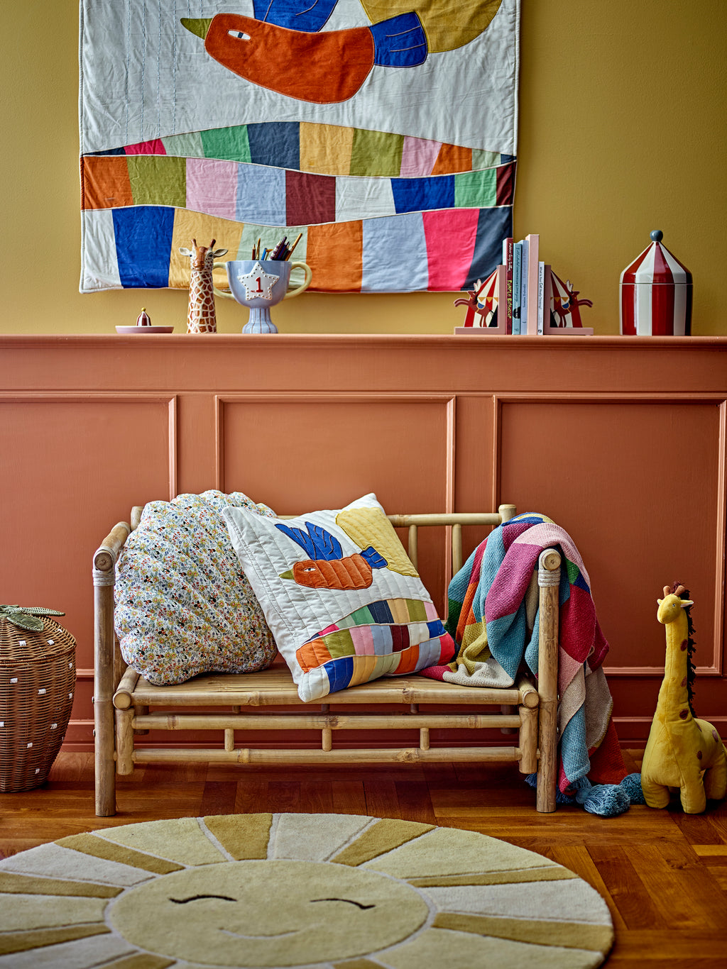 Colorine Throw, Multi, Recycled Cotton