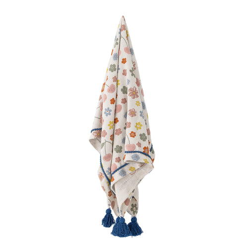 Cherry Throw, Multi, Recycled Cotton