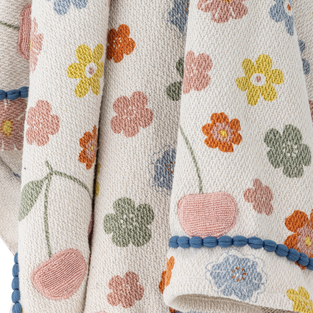 Cherry Throw, Multi, Recycled Cotton