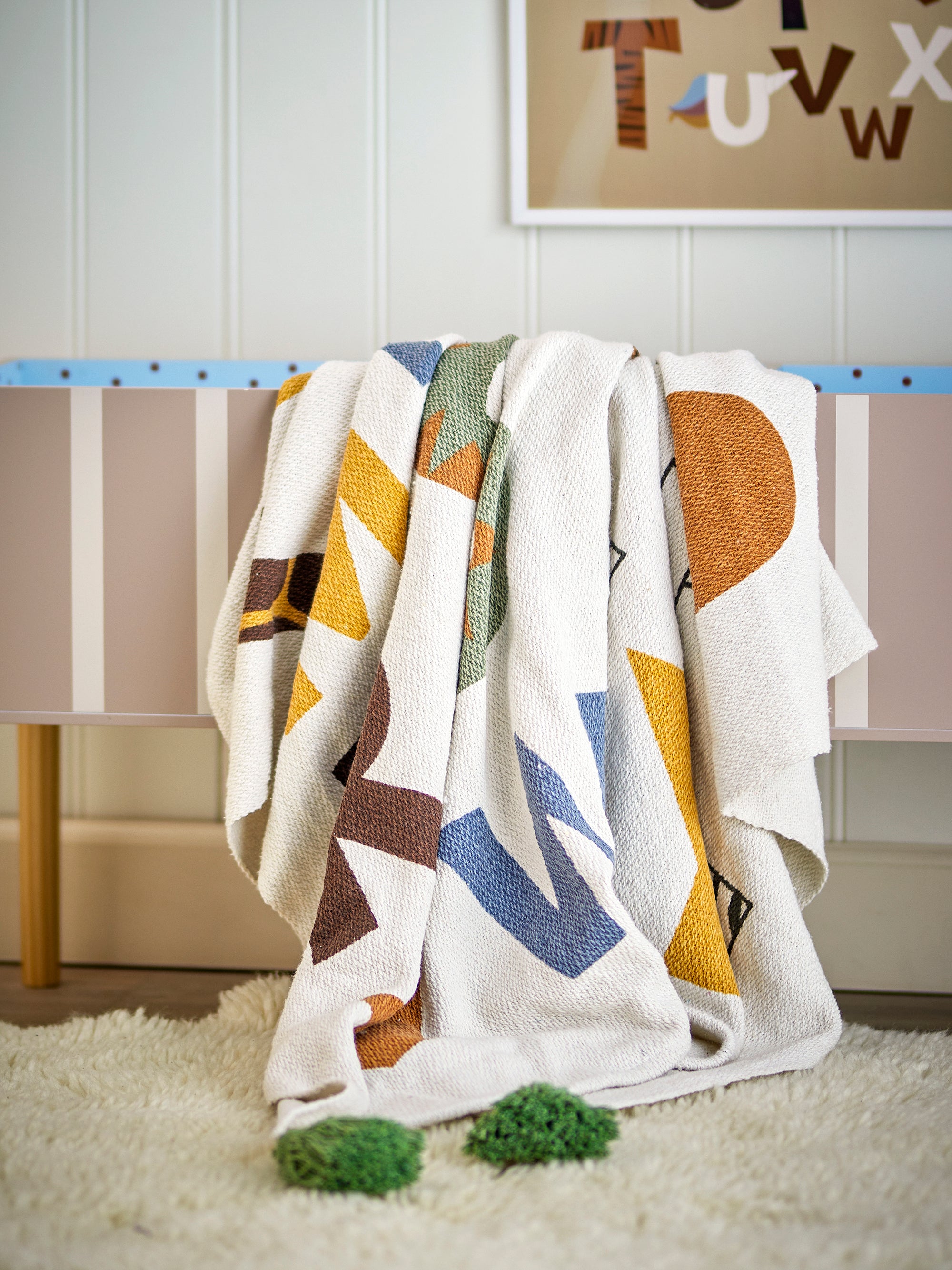 Memmo Throw, Multi, Recycled Cotton