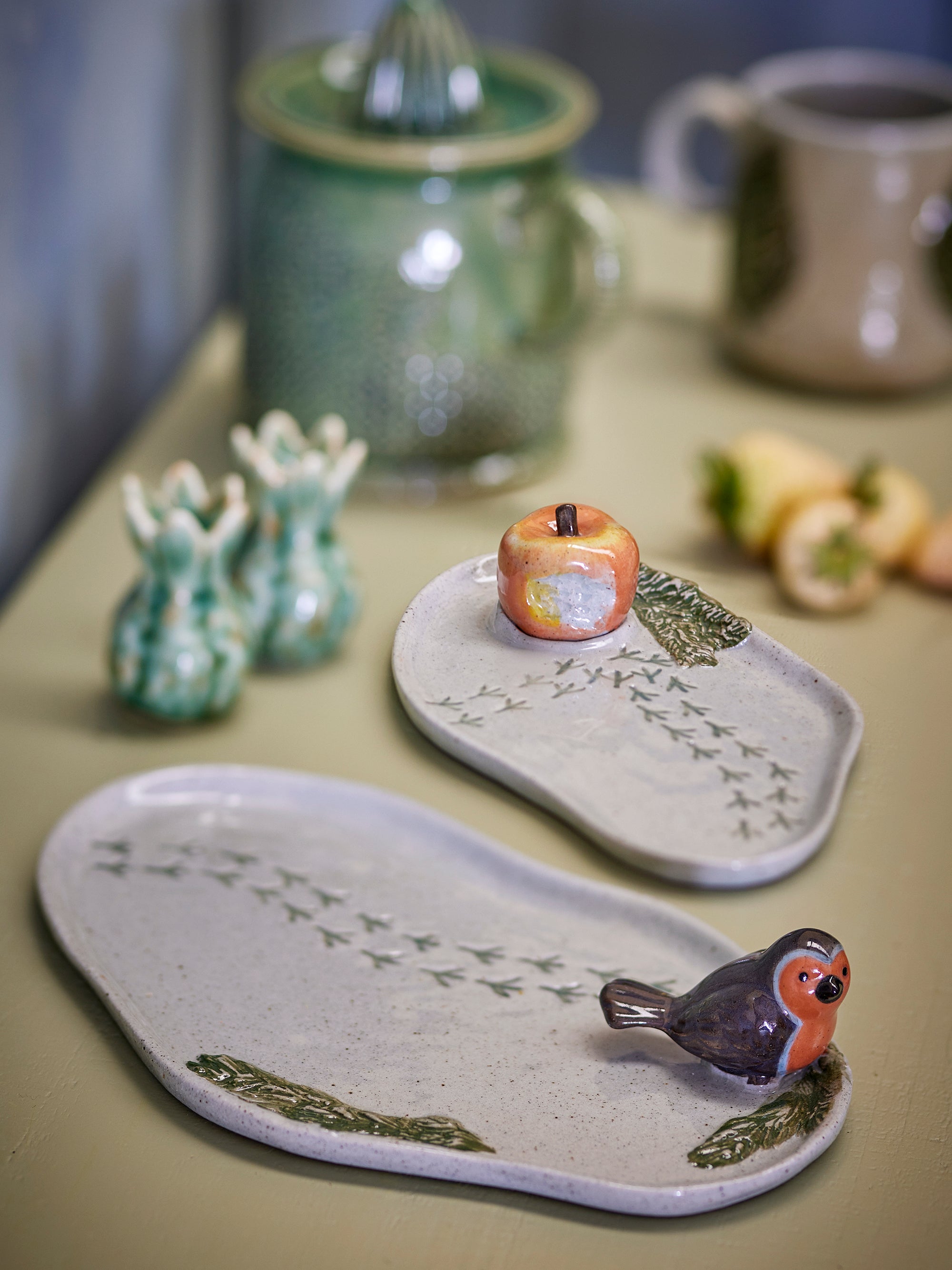 Bleak Serving Plate, Grey, Stoneware