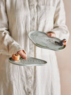 Bleak Serving Plate, Grey, Stoneware