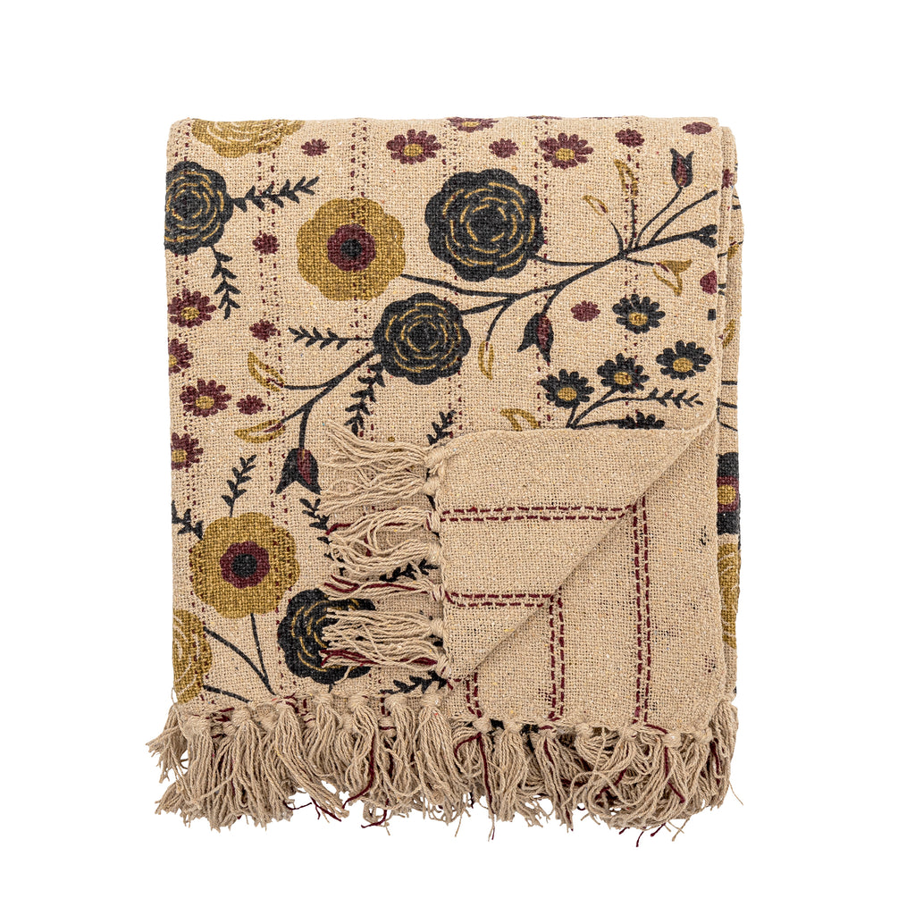 Eydis Throw, Nature, Recycled Cotton