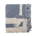Ethan Throw, Blue, Recycled Cotton