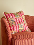 Poirino Cushion, Pink, Cotton