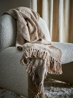 Okapi Throw, Brown, Recycled Cotton