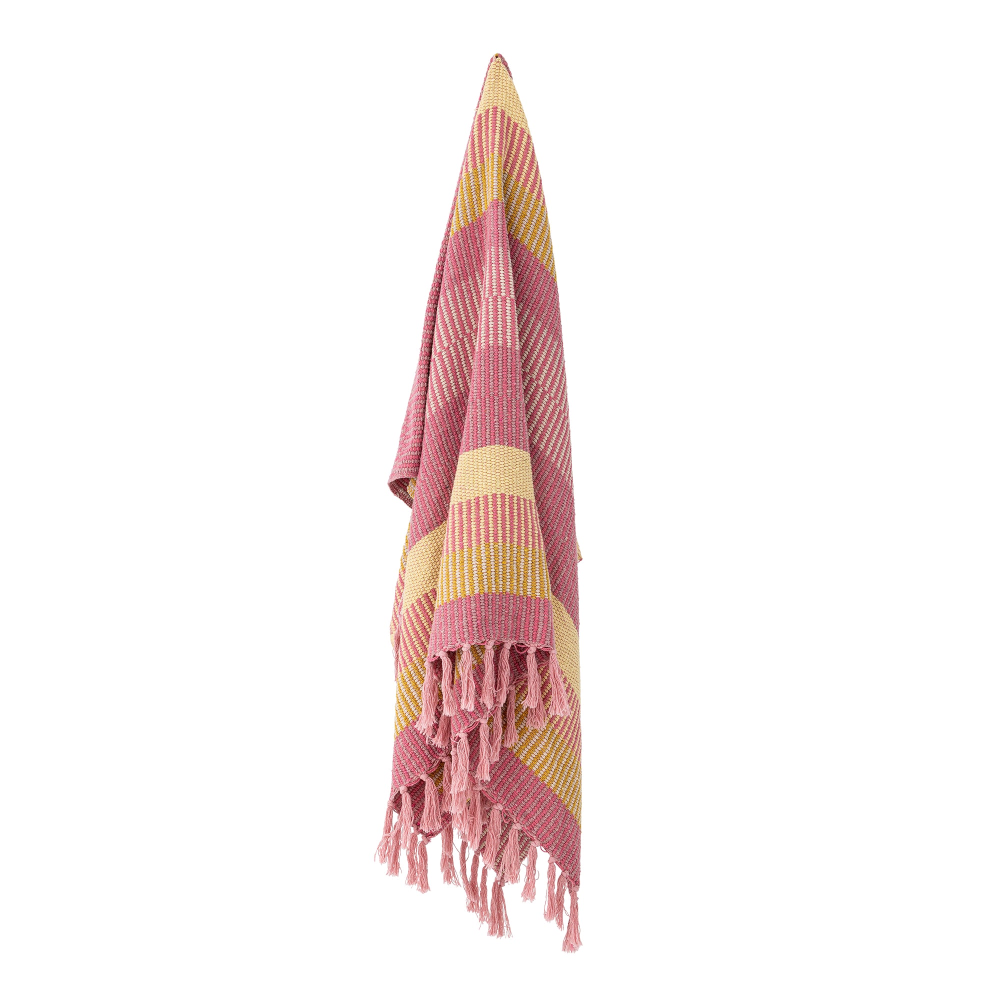 Isnel Throw, Pink, Recycled Cotton