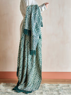 Ugento Throw, Green, Recycled Cotton