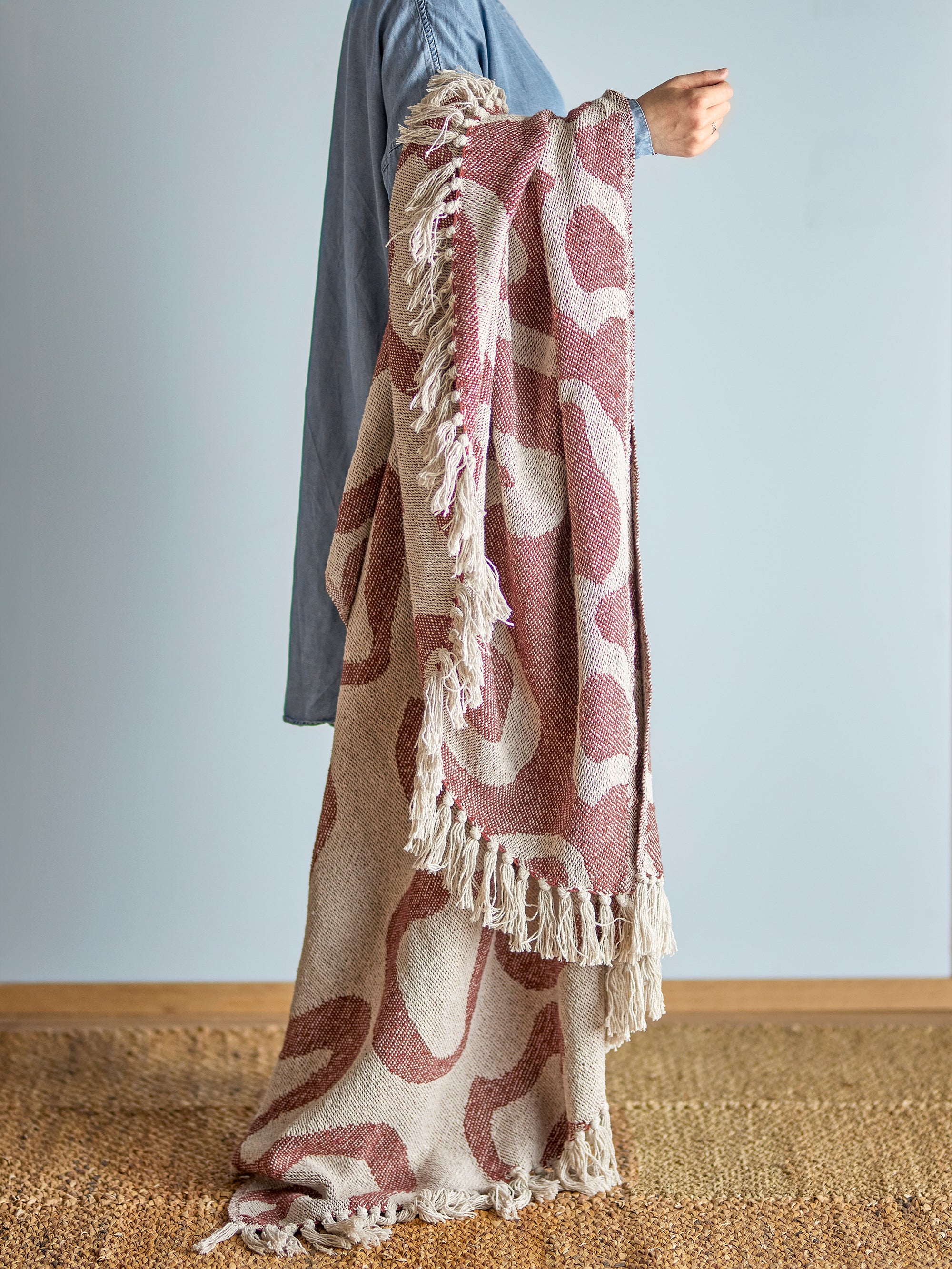 Salobre Throw, Brown, Recycled Cotton