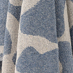 Salobre Throw, Blue, Recycled Cotton