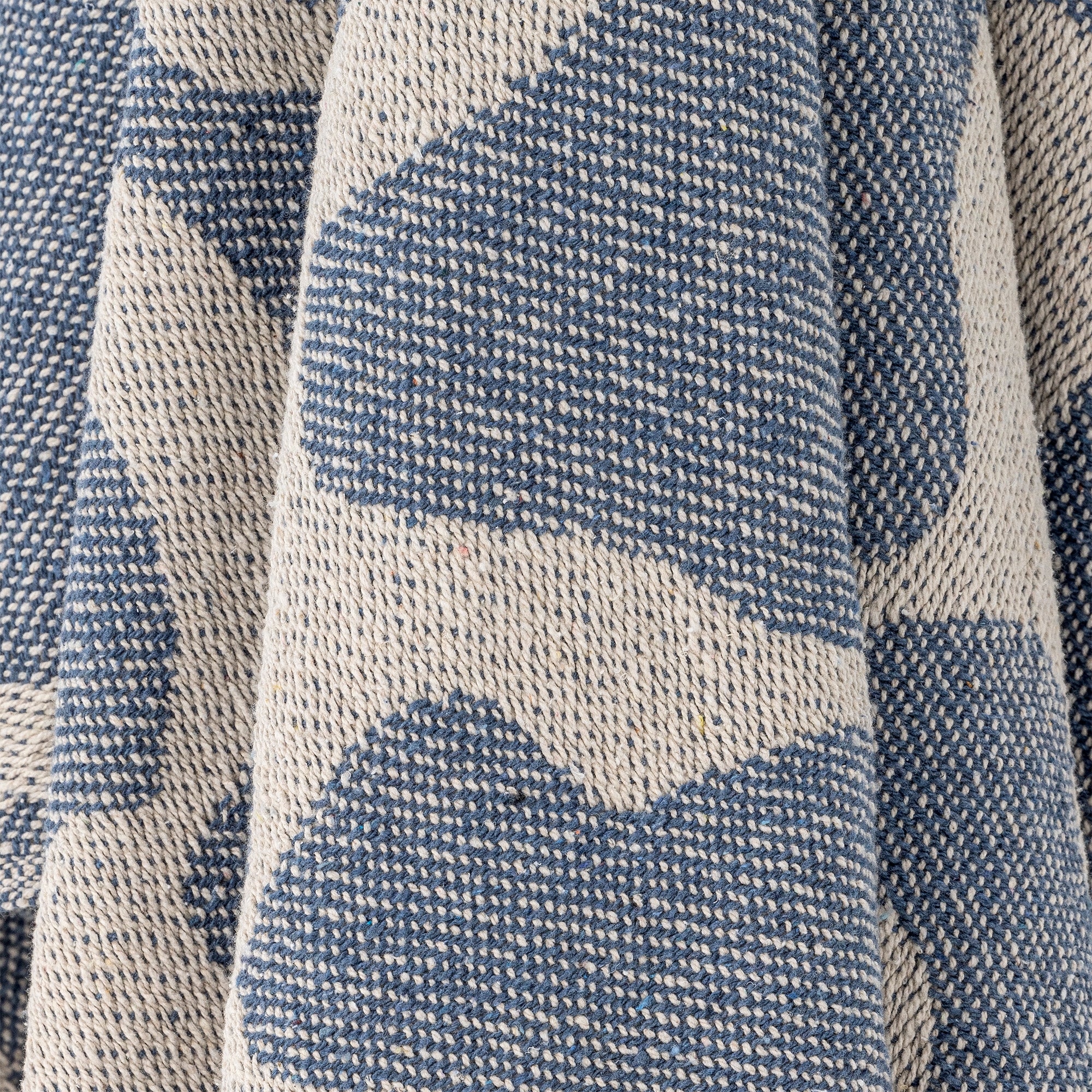 Salobre Throw, Blue, Recycled Cotton