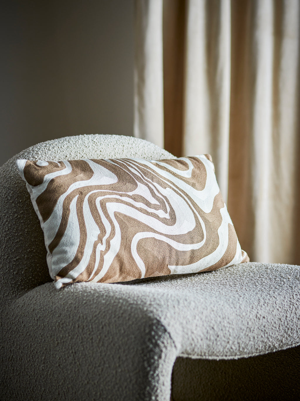 Aba Cushion, Nature, Cotton