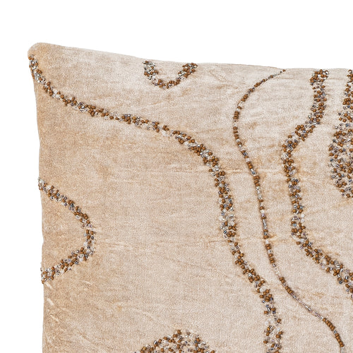 Adelona Cushion, Brown, Viscose