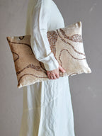 Adelona Cushion, Brown, Viscose
