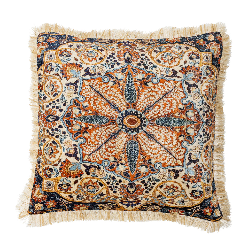 Asu Cushion, Brown, Viscose