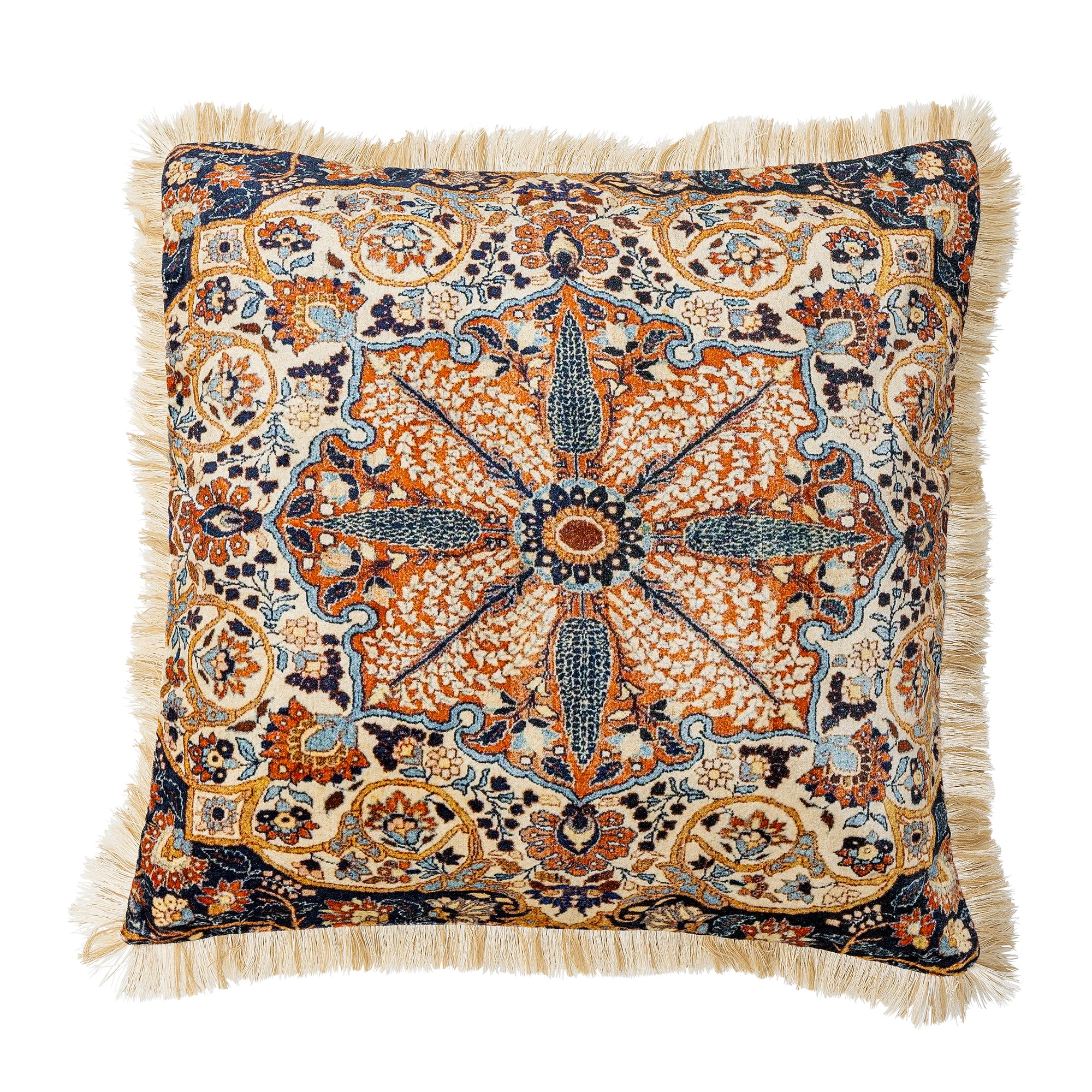 Asu Cushion, Brown, Viscose