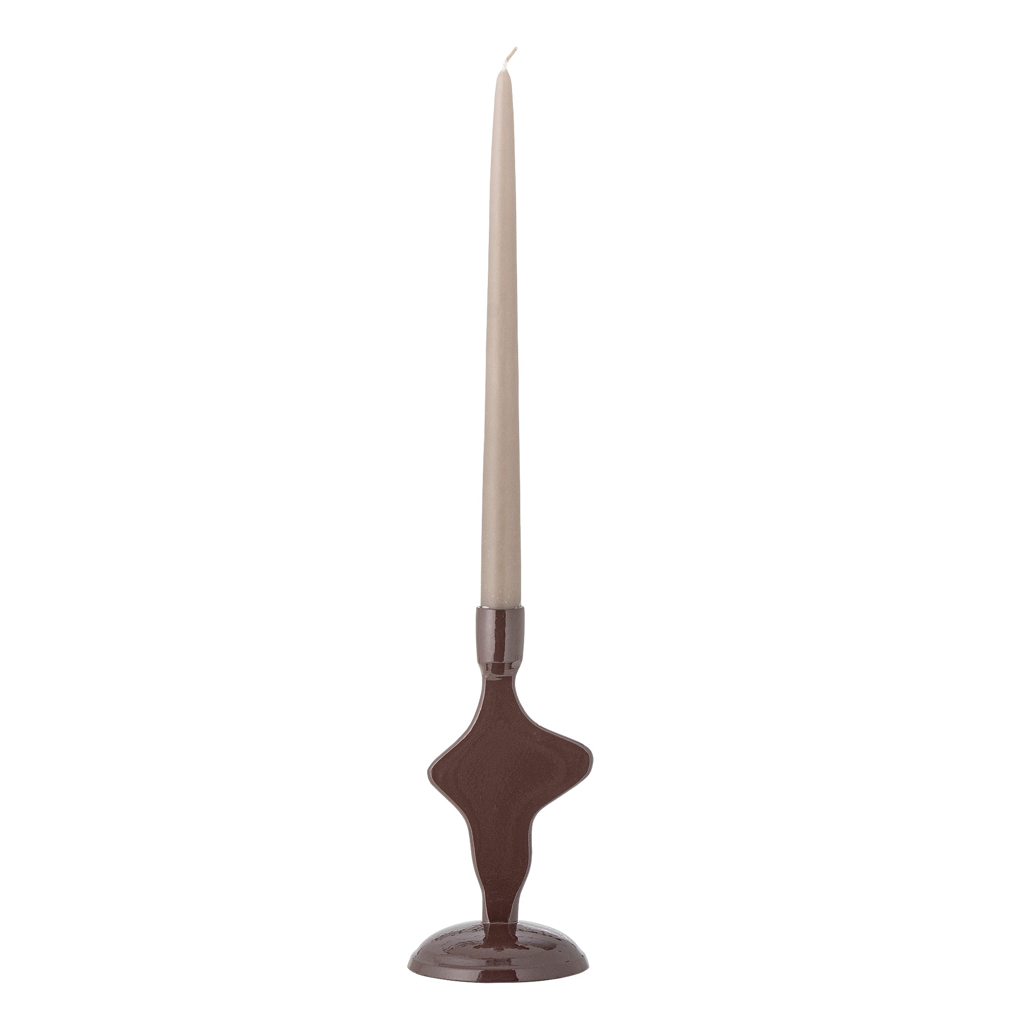Cidra Candle Holder, Brown, Aluminum
