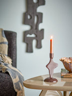 Cidra Candle Holder, Brown, Aluminum
