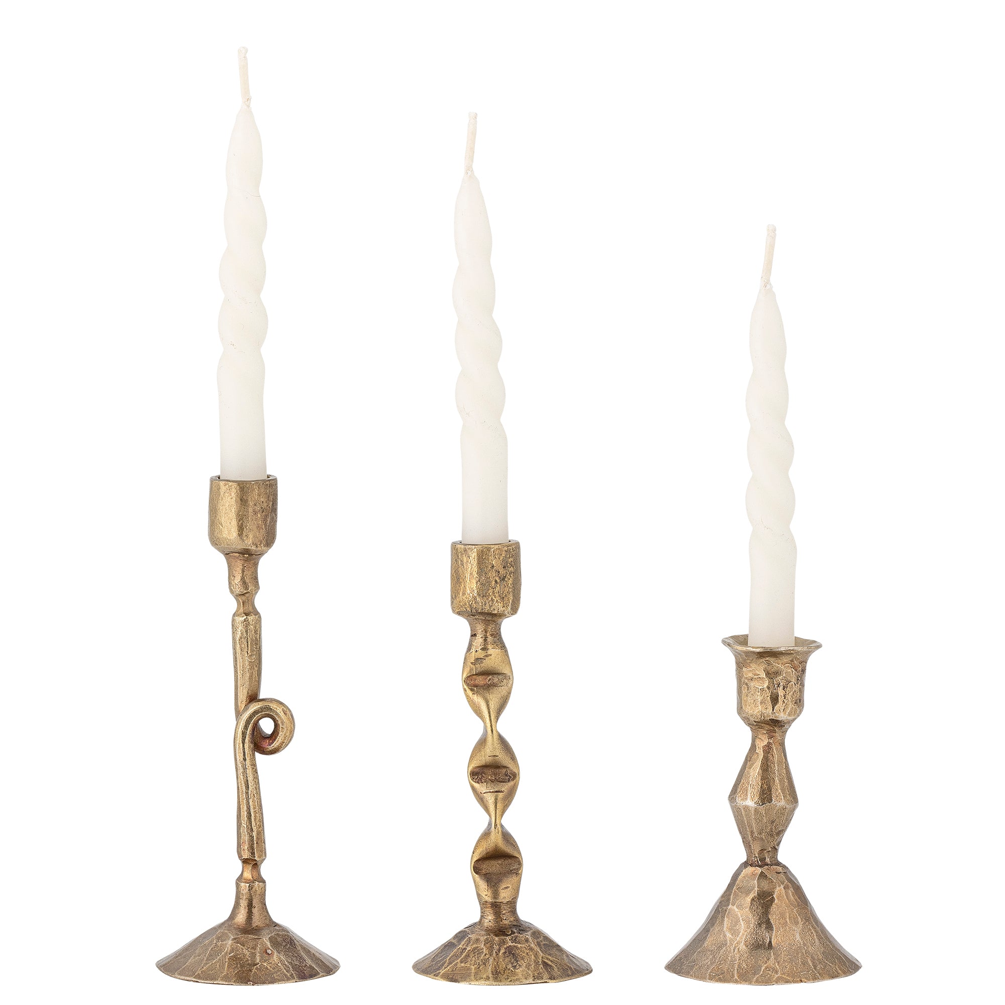 Efsa Candle Holder, Brass, Metal