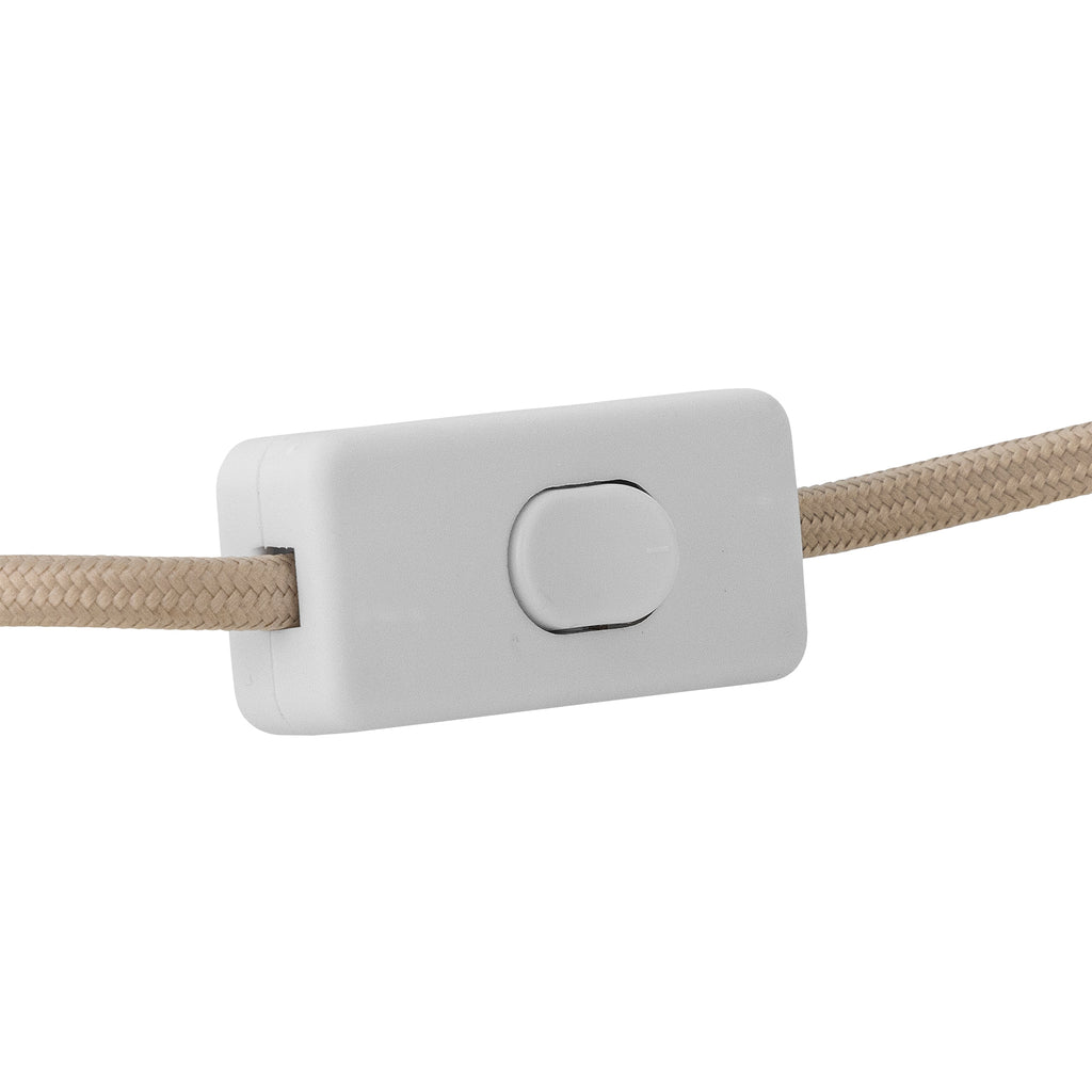 Emmie Table lamp, White, Polyester