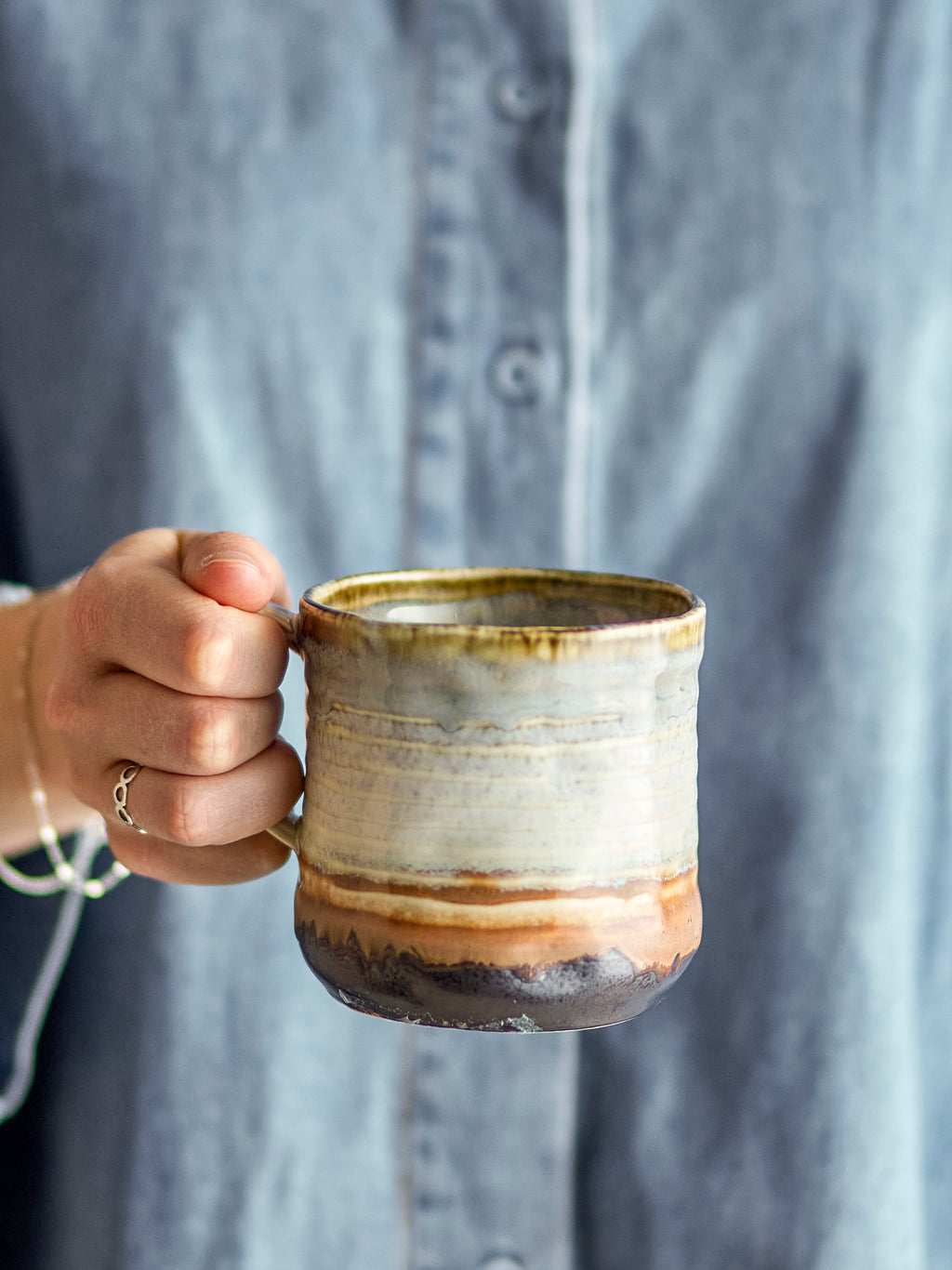 Deana Mug, Multi, Stoneware