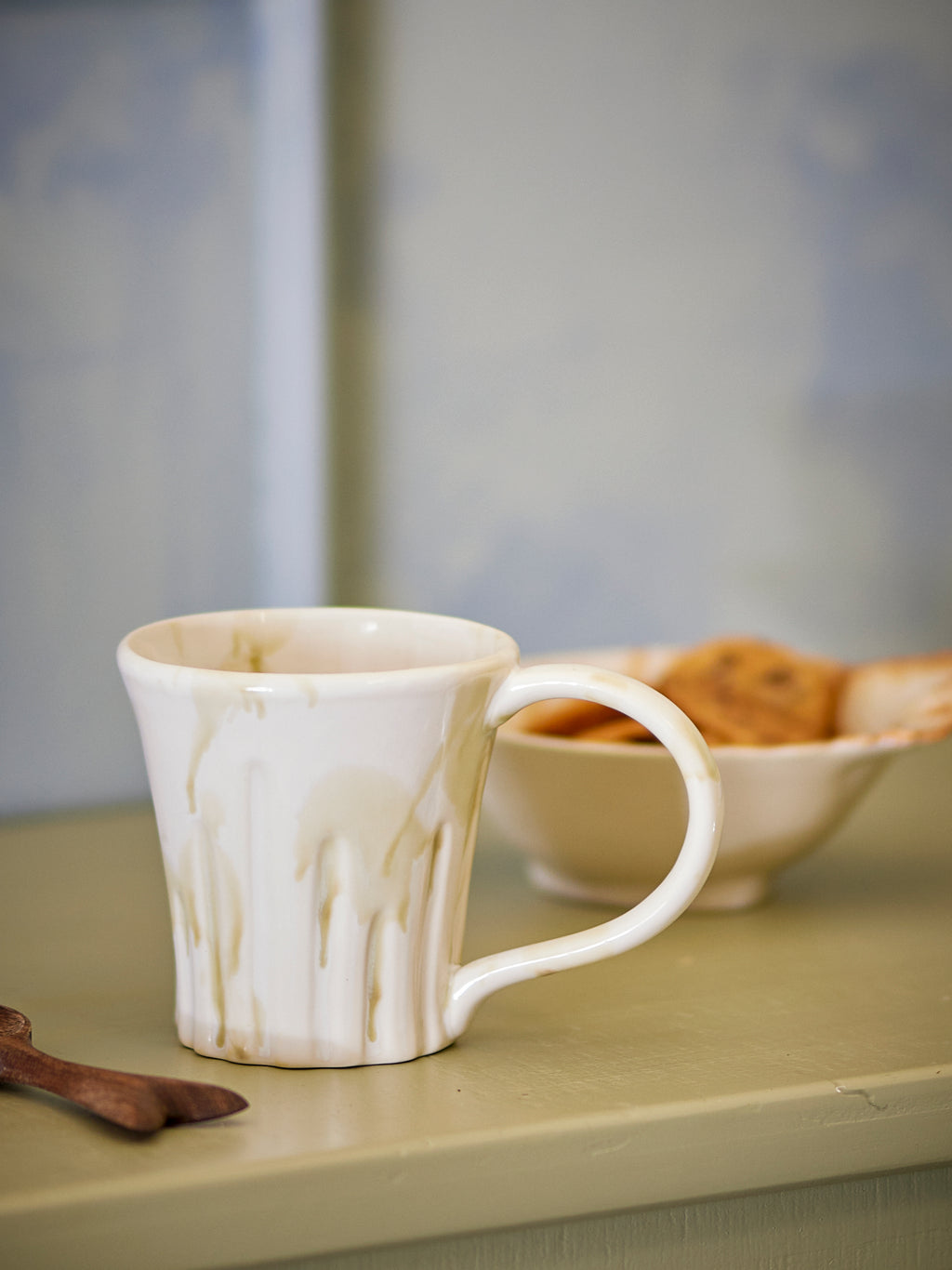 Joseph Mug, Green, Stoneware