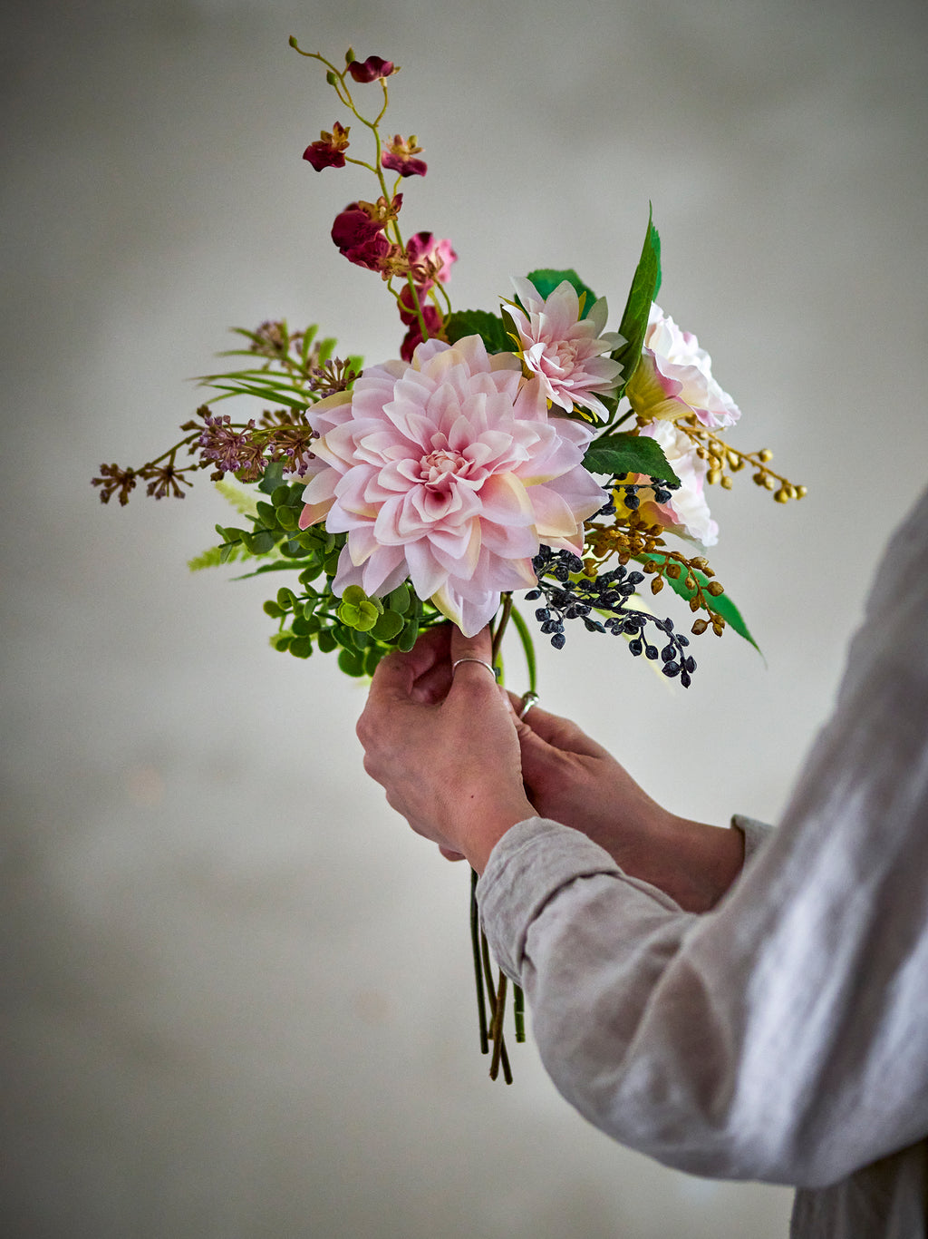 Splendor Bouquet, Rose, Artificial Flowers