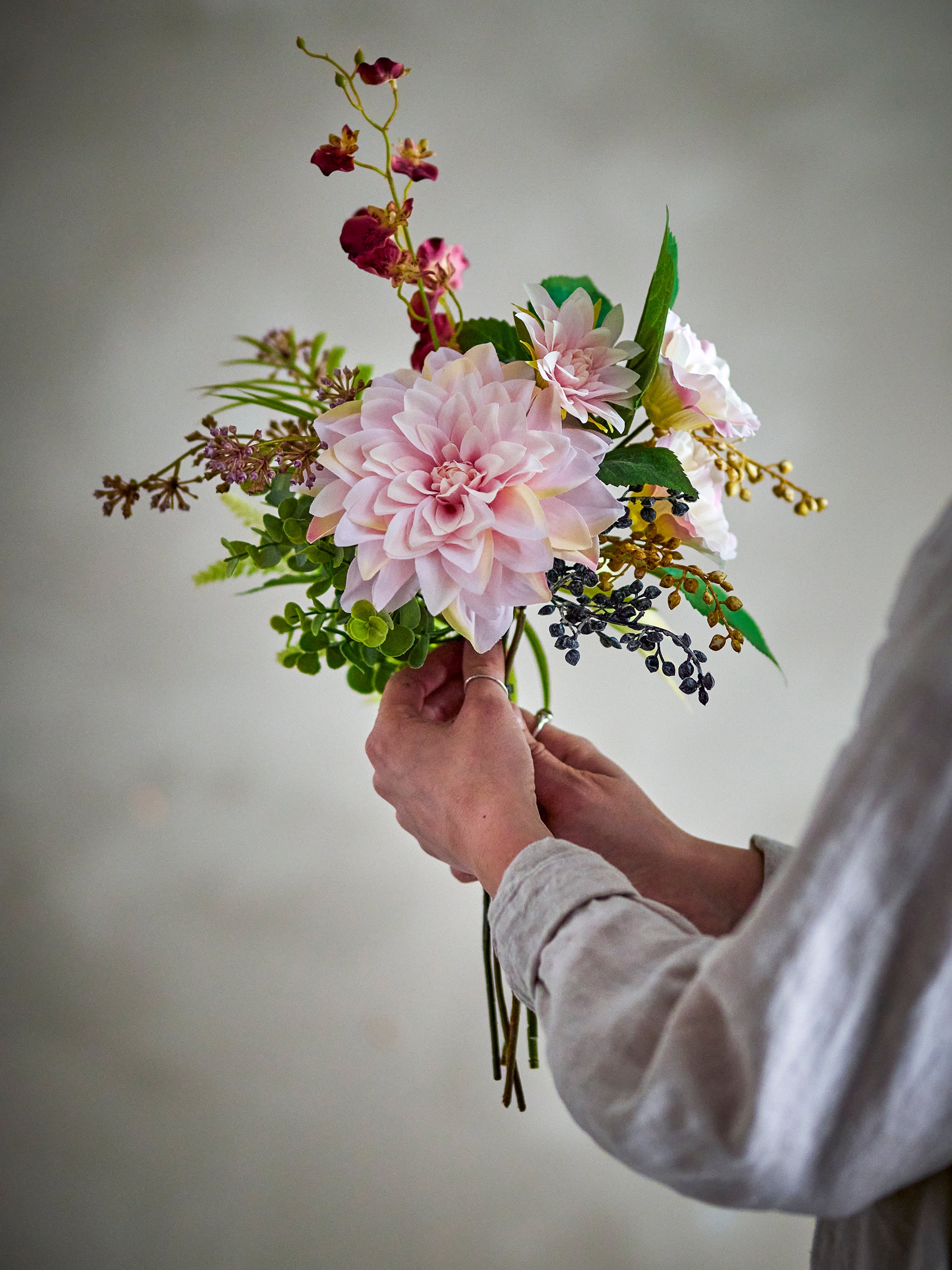Splendor Bouquet, Rose, Artificial Flowers