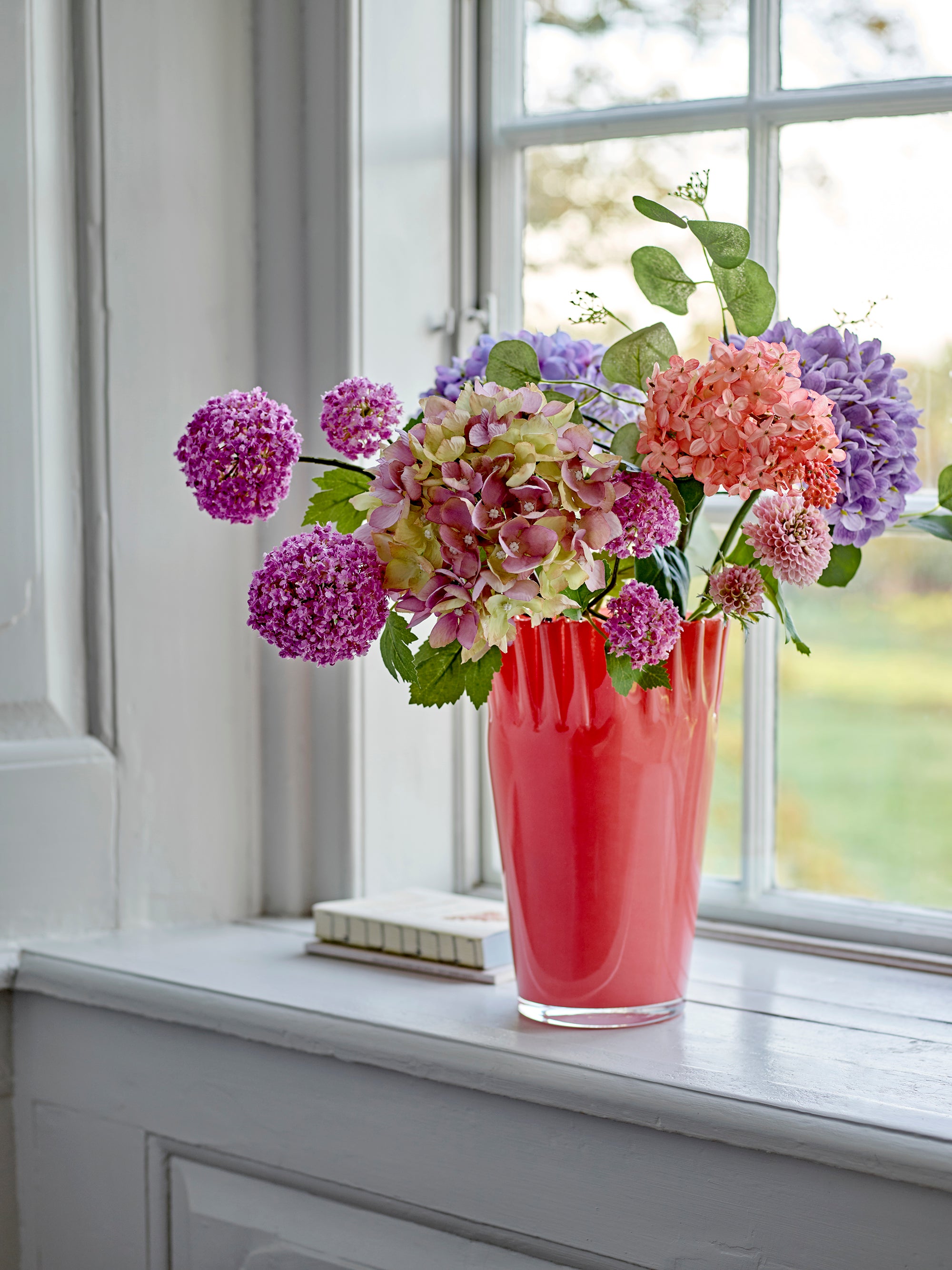 Hydrangea Stem, Rose, Artificial Flowers