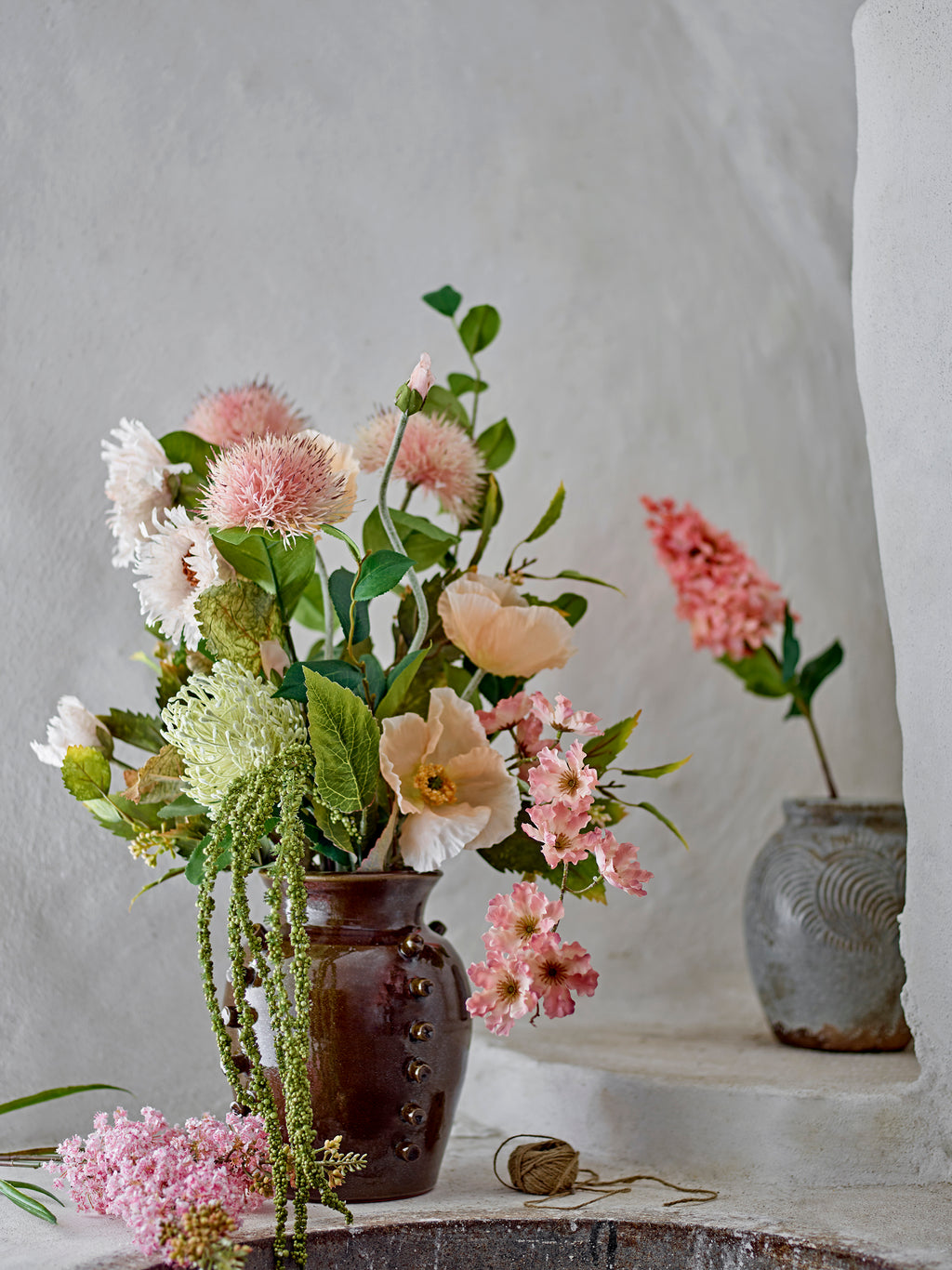 Hydrangea Stem, Rose, Artificial Flowers