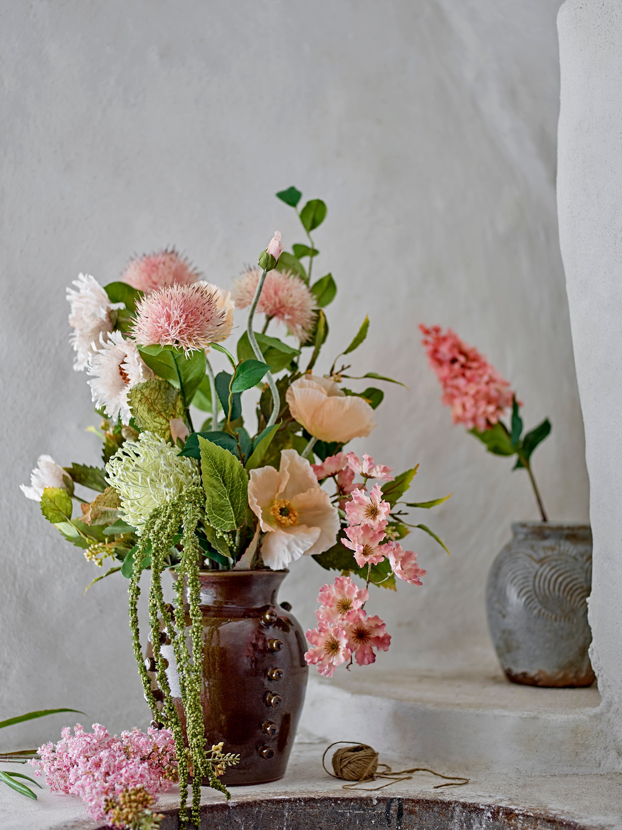 Hydrangea Stem, Rose, Artificial Flowers
