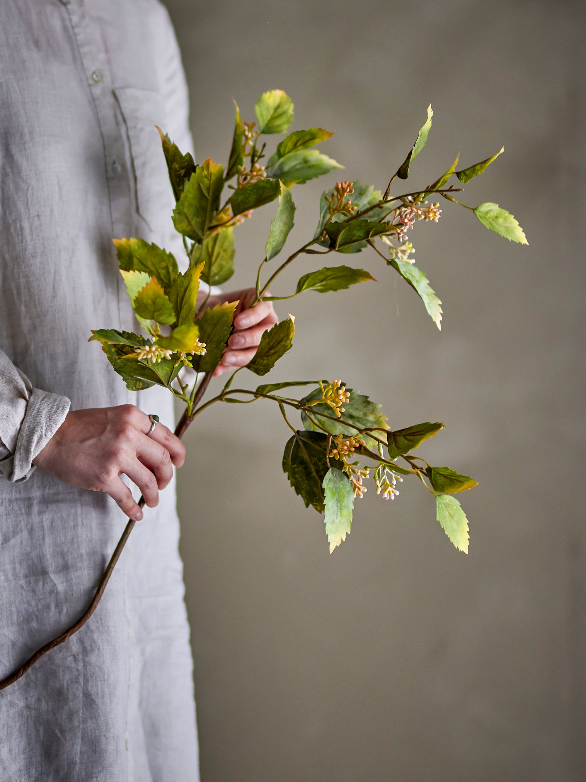 Eucalyptus Stem, Green, Artificial Flowers