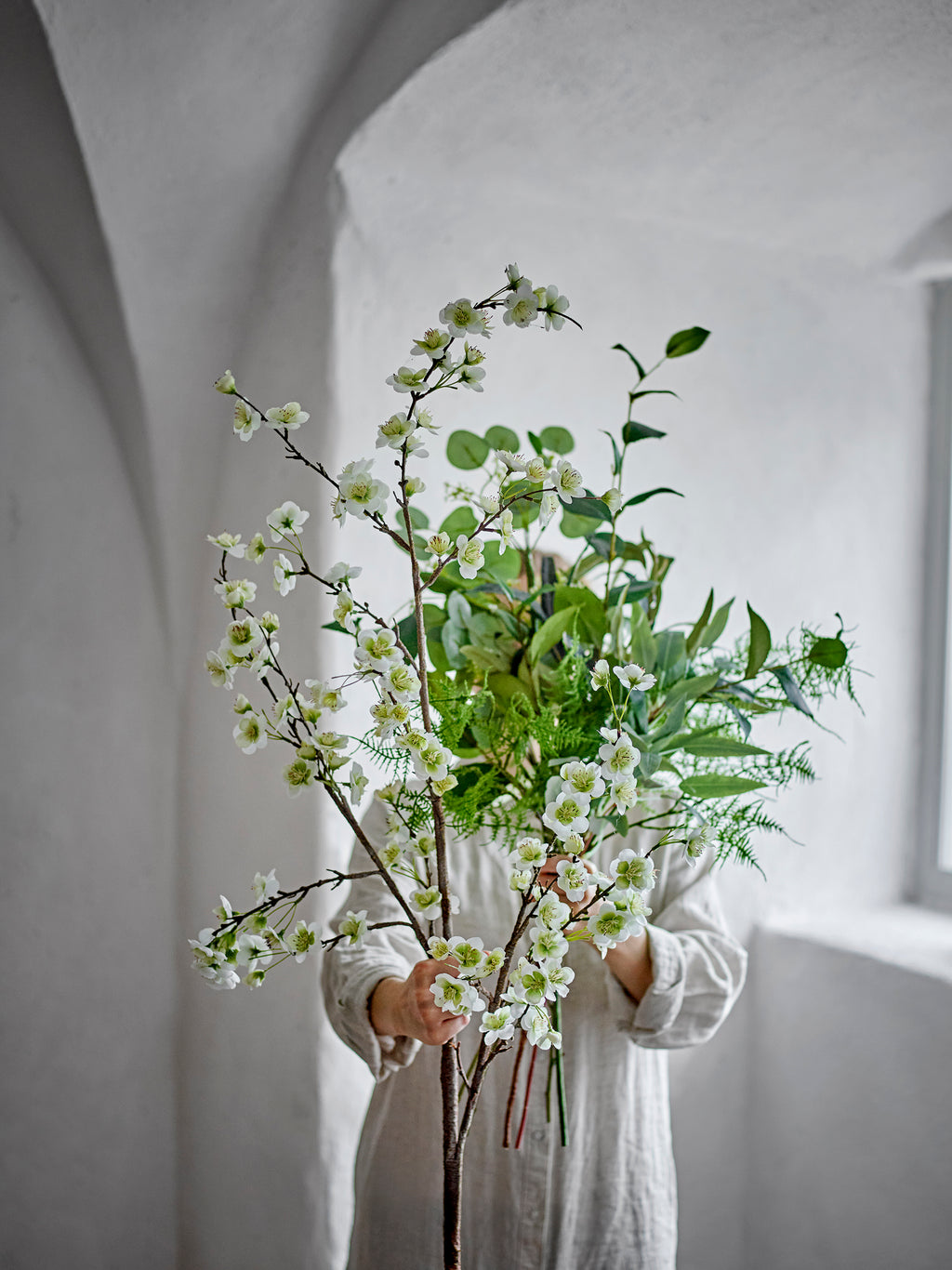 Eucalyptus Stem, Green, Artificial Flowers