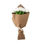 Tulip Bouquet, White, Artificial Flowers