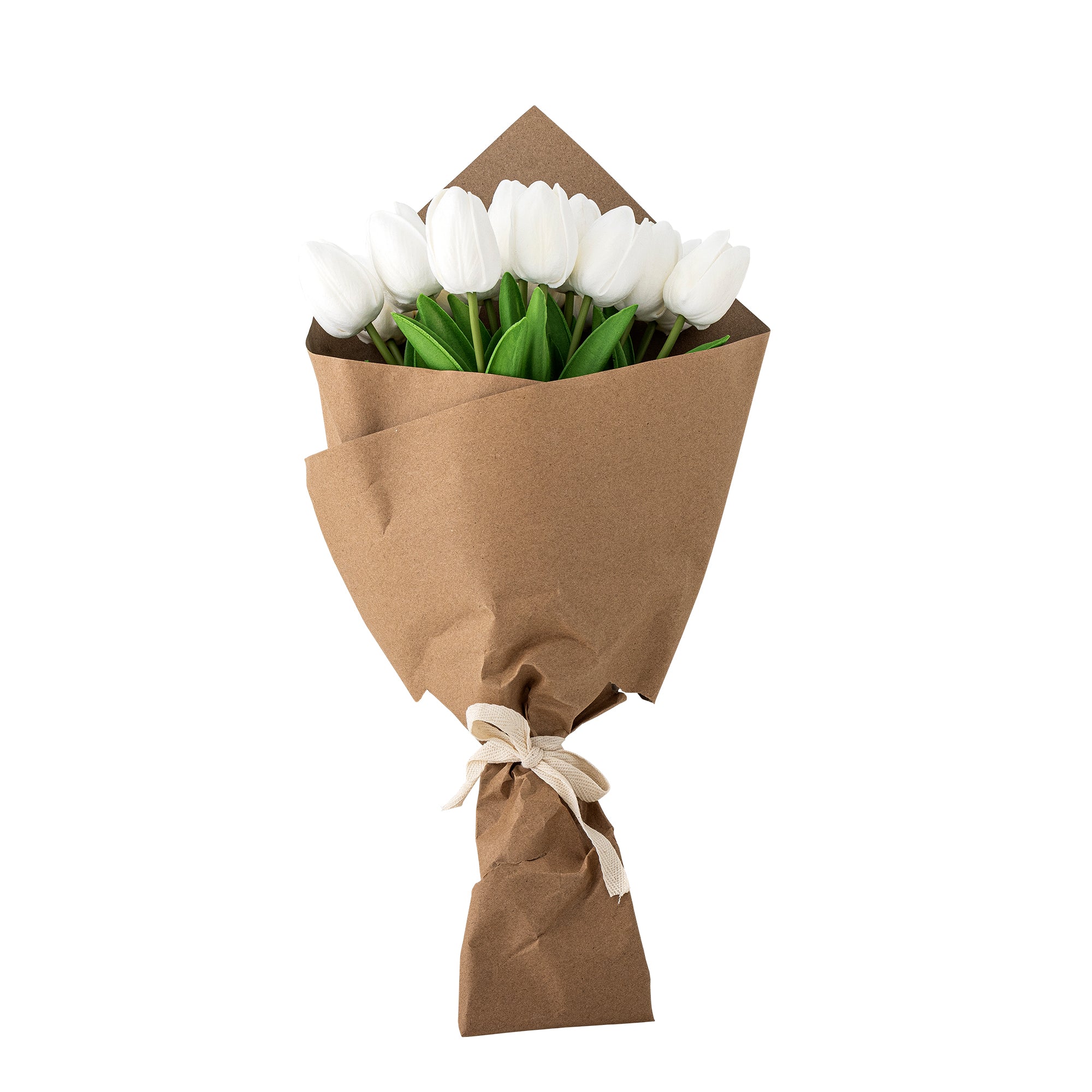 Tulip Bouquet, White, Artificial Flowers