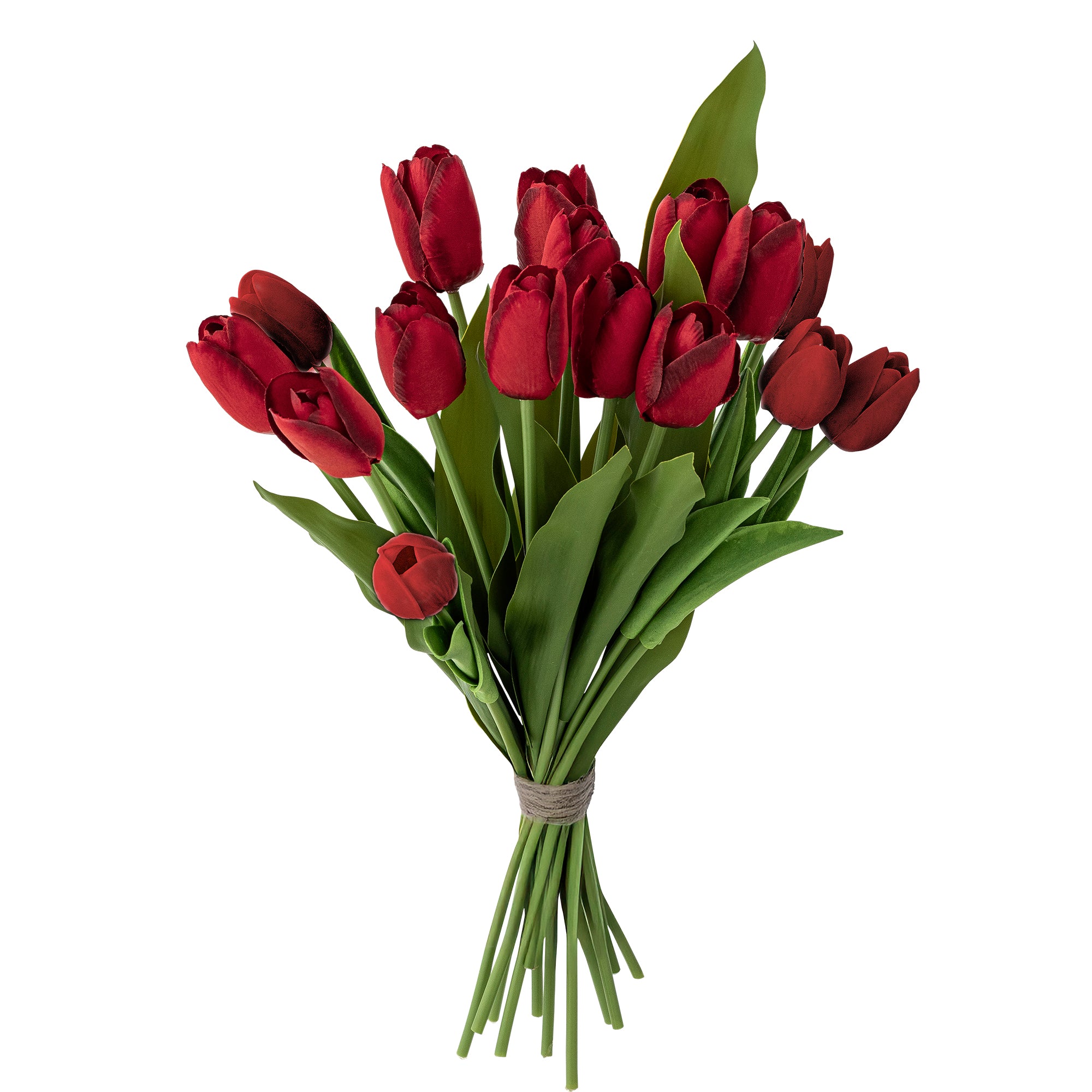 Tulip Bouquet, Red, Artificial Flowers
