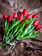 Tulip Bouquet, Red, Artificial Flowers